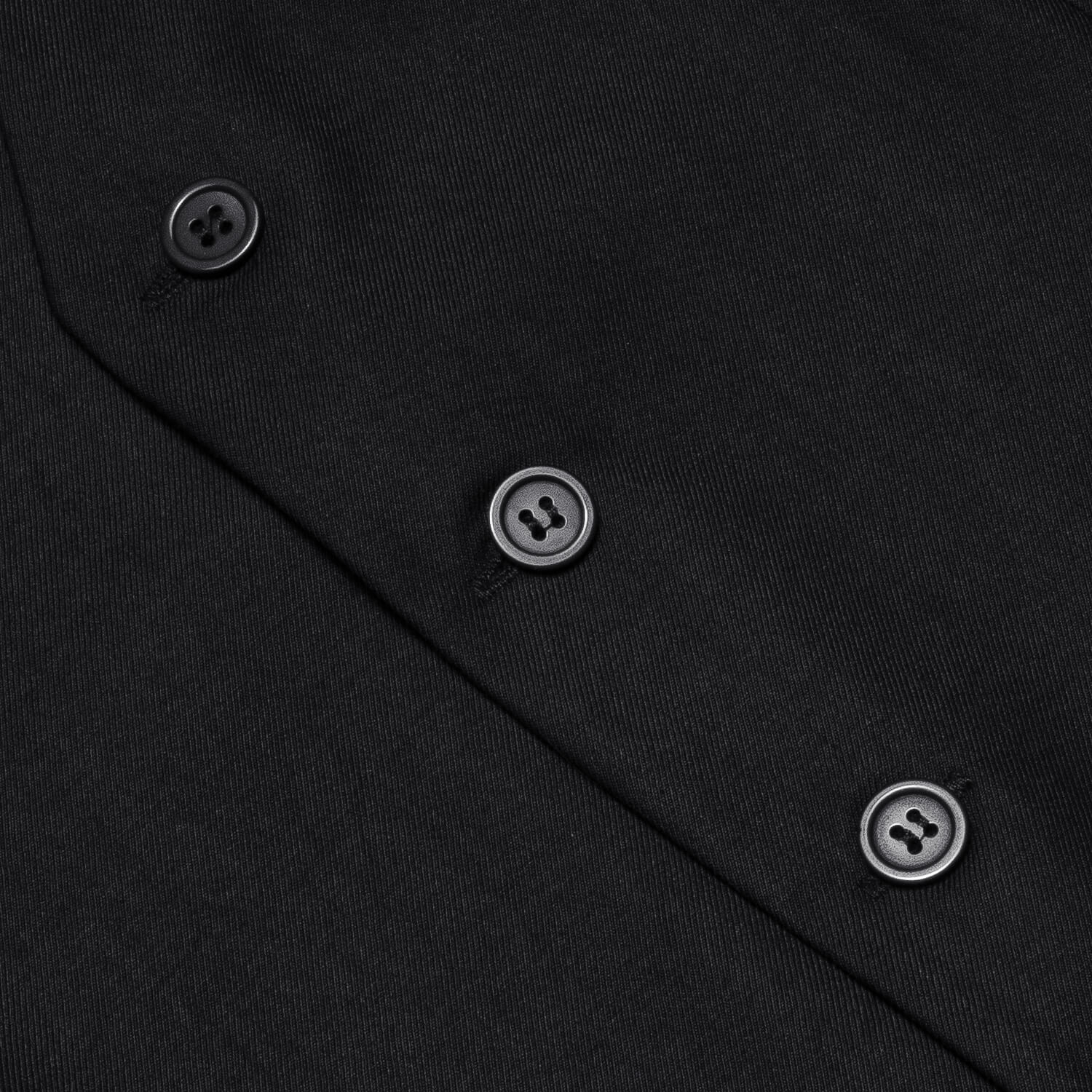 GentCrest Black Solid Vest - Image 4