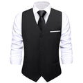 GentCrest Black Solid Vest - Image 1