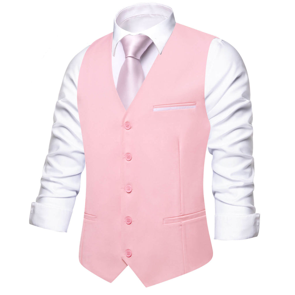 GentCrest Pink Solid Vest - Image 2