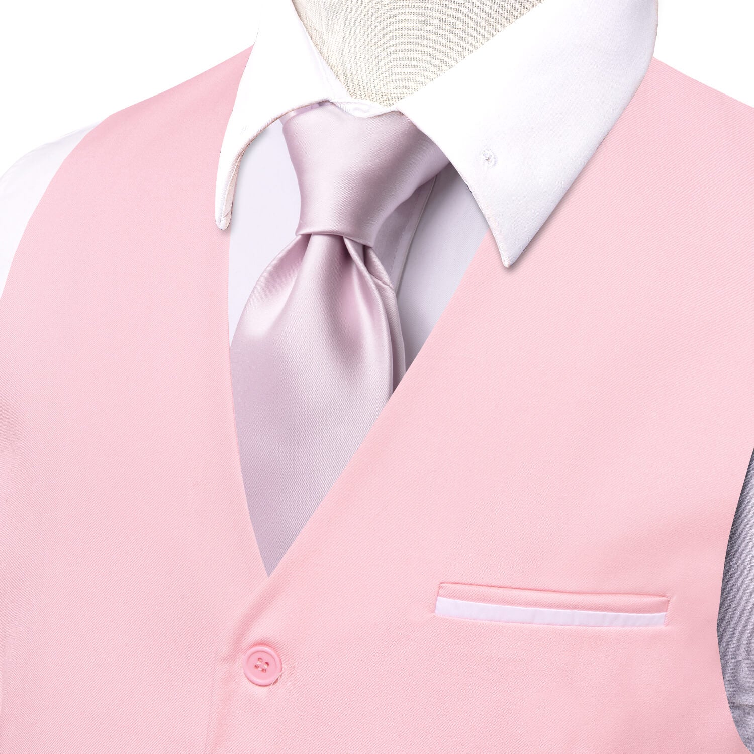 GentCrest Pink Solid Vest - Image 3