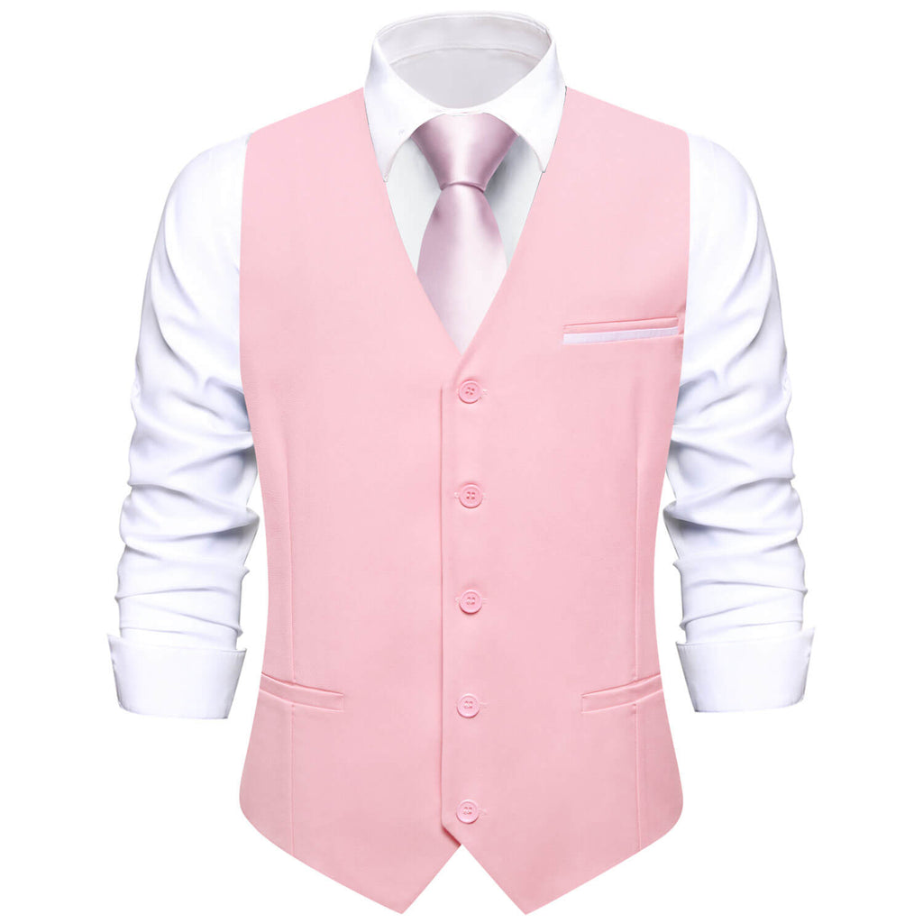 GentCrest Pink Solid Vest - Image 1