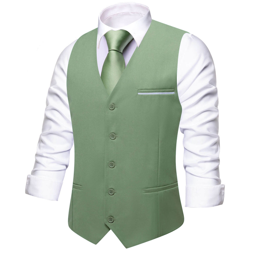 GentCrest Green Solid Vest - Image 3