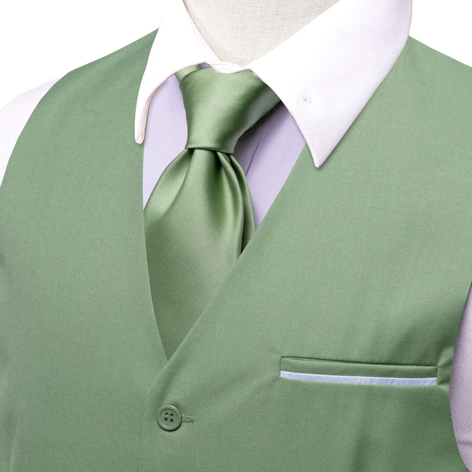 GentCrest Green Solid Vest - Image 4