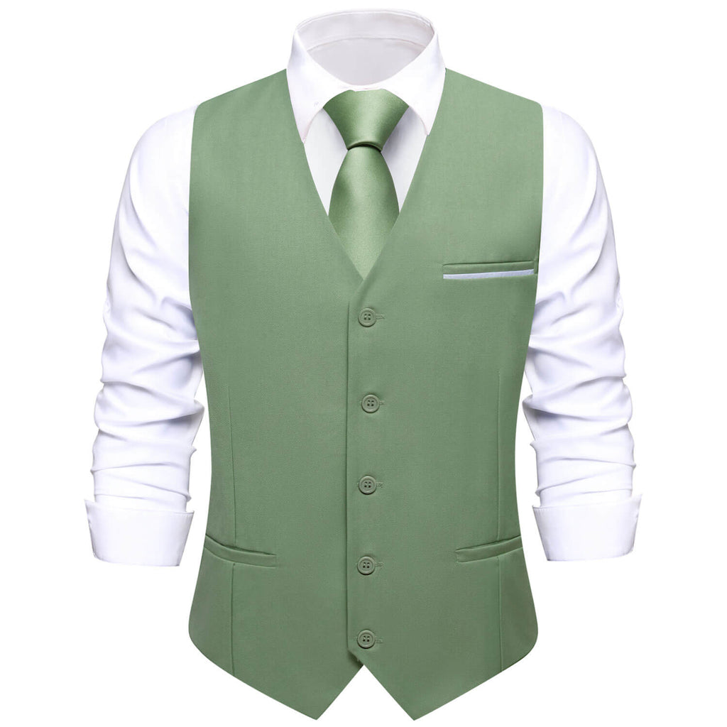 GentCrest Green Solid Vest - Image 1