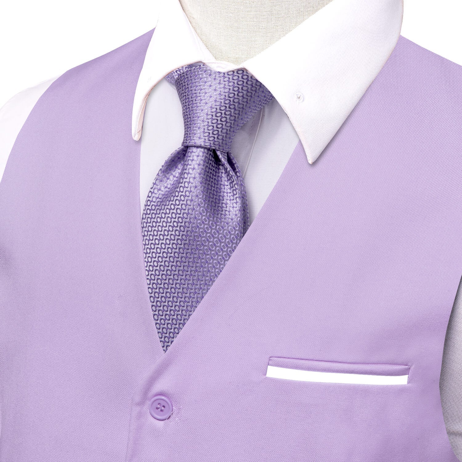GentCrest Purple Solid Vest - Image 3