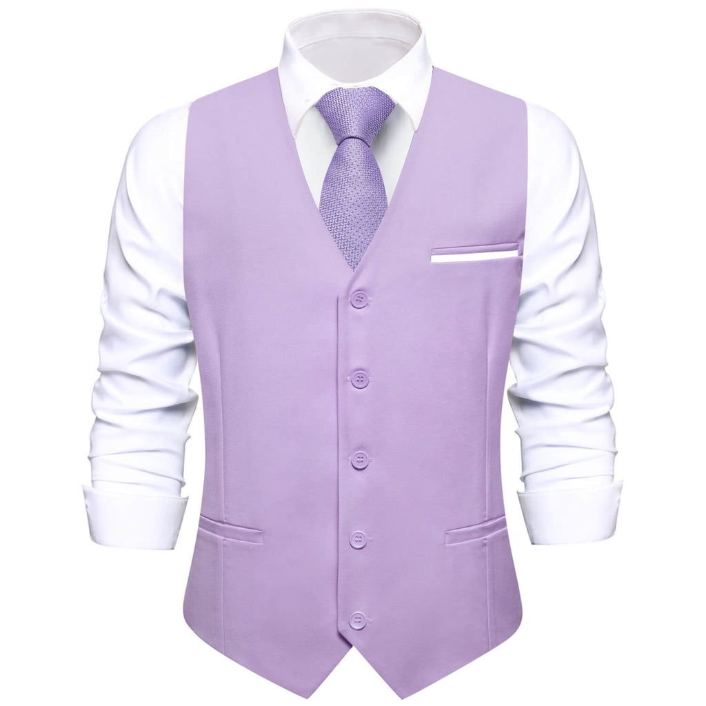 GentCrest Purple Solid Vest - Image 1
