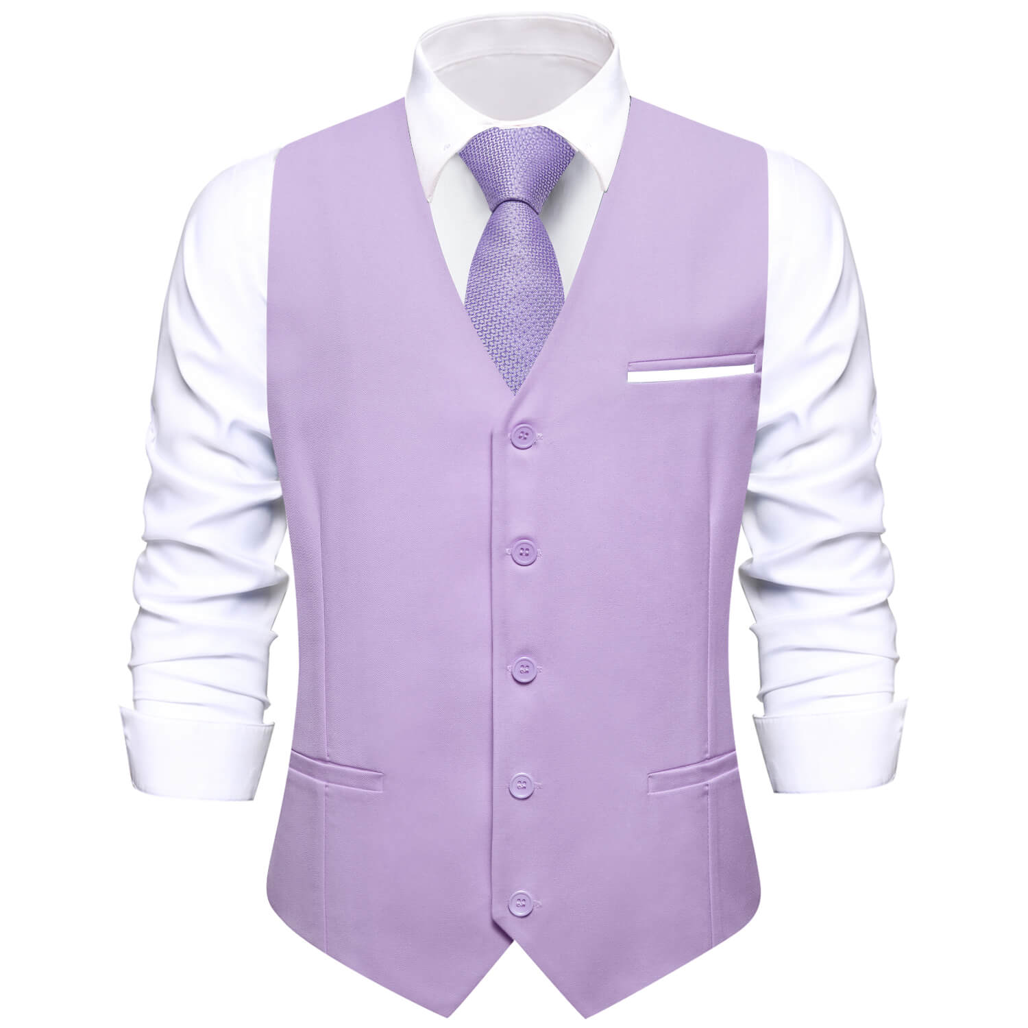 GentCrest Purple Solid Vest - Image 1