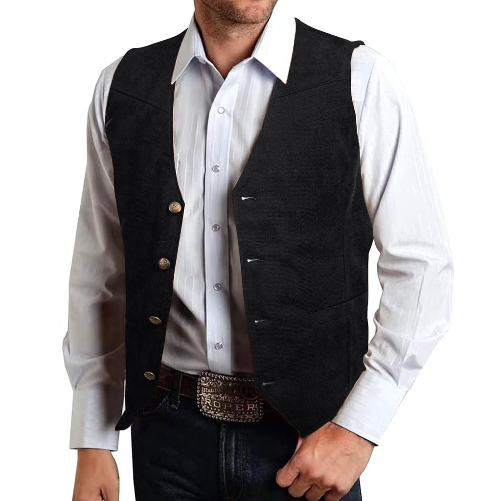 GentCrest Black Solid Vest Set - Image 2