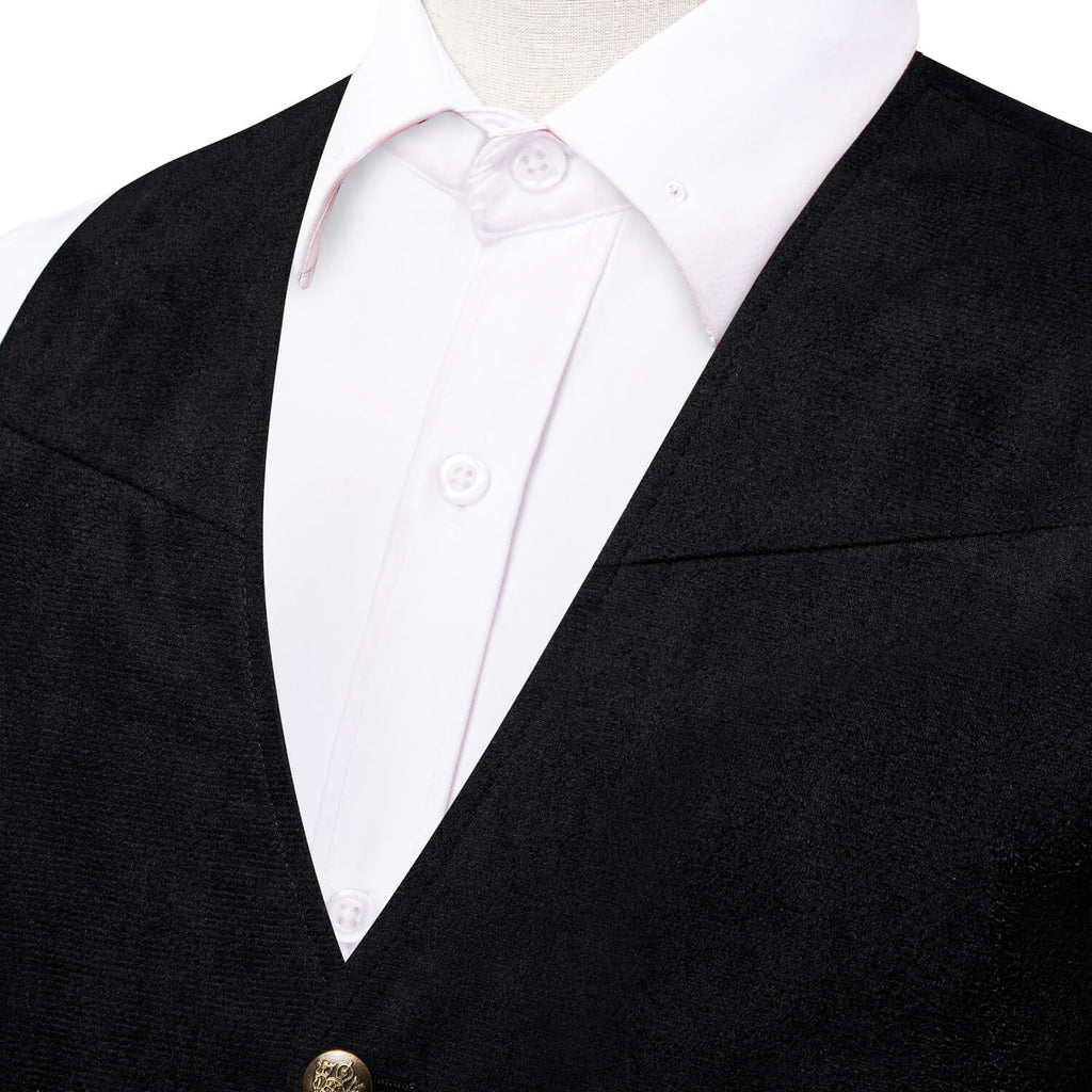 GentCrest Black Solid Vest Set - Image 3