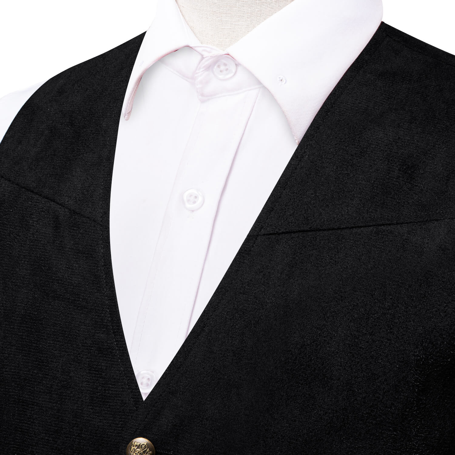 GentCrest Black Solid Vest Set - Image 3