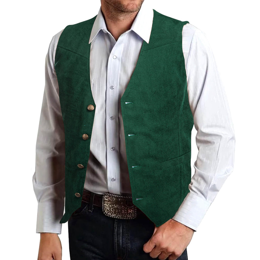GentCrest Green Solid Vest Set - Image 2