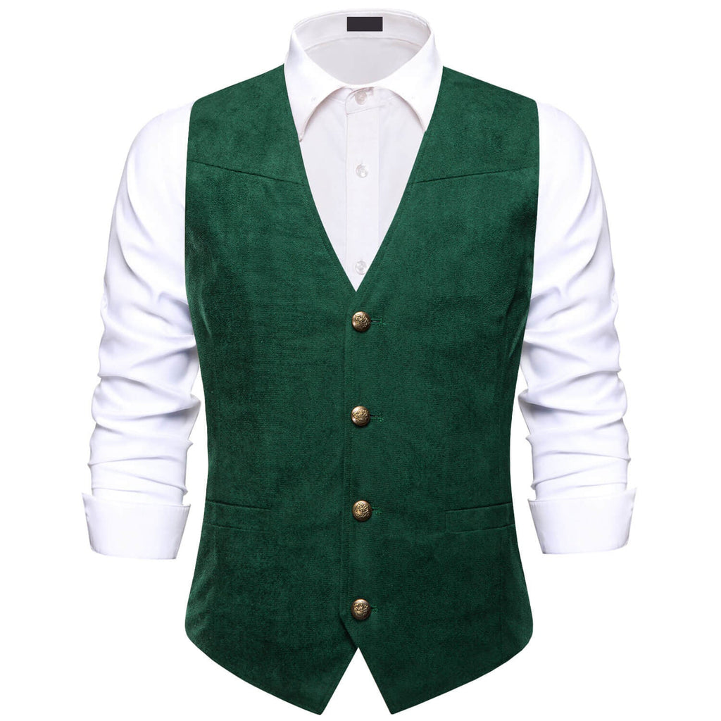 GentCrest Green Solid Vest Set - Image 1