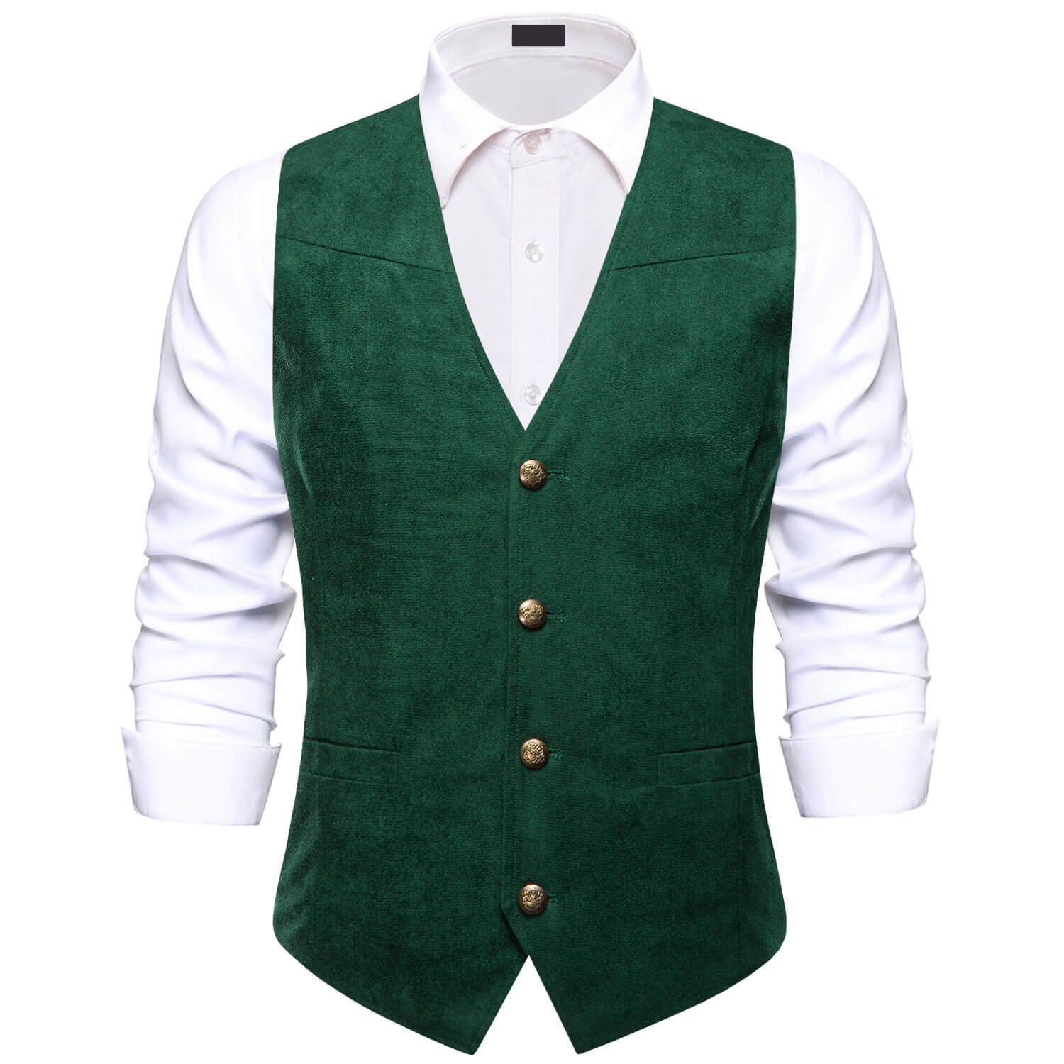 GentCrest Green Solid Vest Set - Image 1