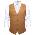 GentCrest Brown Solid Vest Set - Image 1