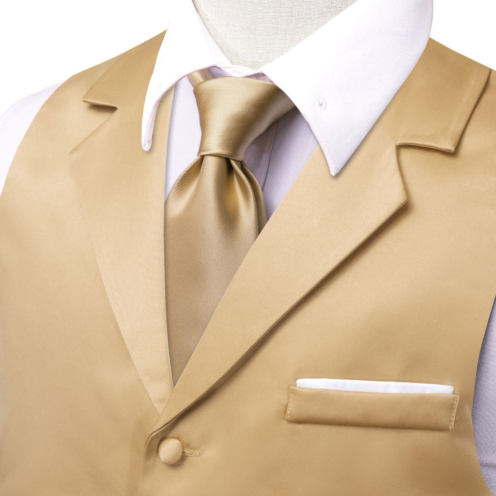 GentCrest Brown Solid Vest Set - Image 3