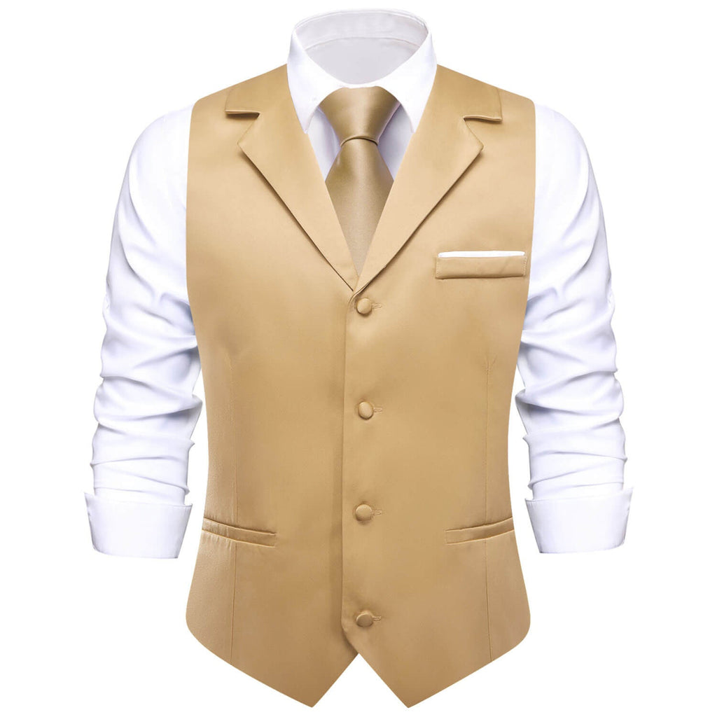 GentCrest Brown Solid Vest Set - Image 1