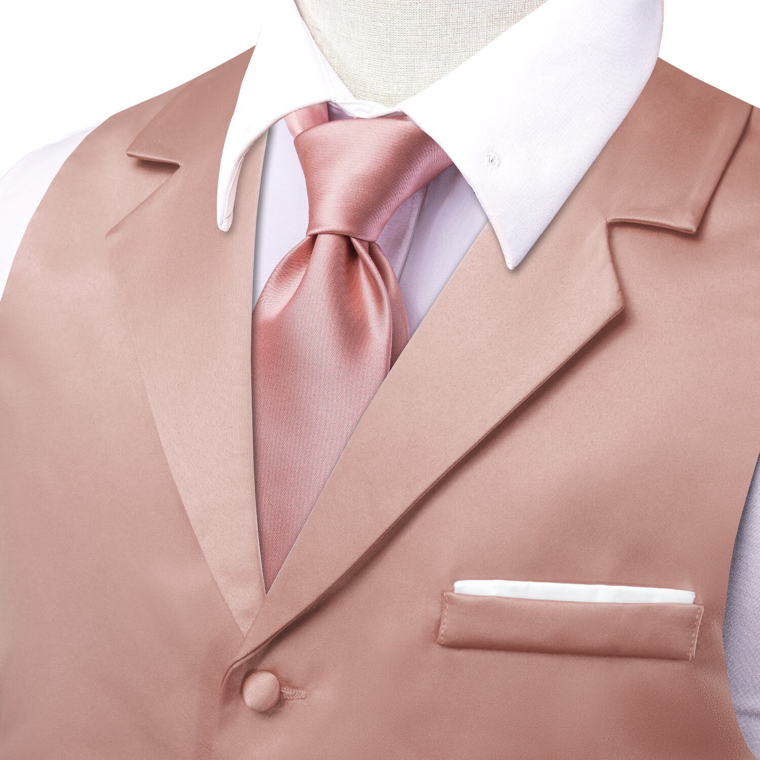 GentCrest Pink Solid Vest Set - Image 3