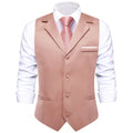 GentCrest Pink Solid Vest Set - Image 1