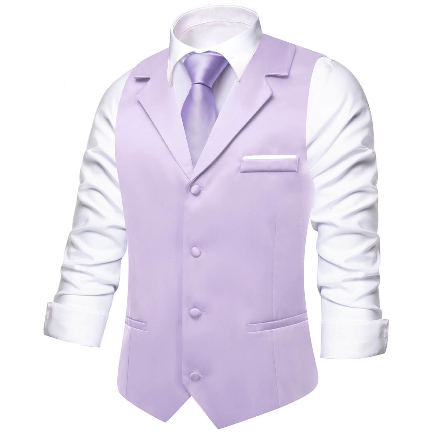 GentCrest Purple Solid Vest Set - Image 2