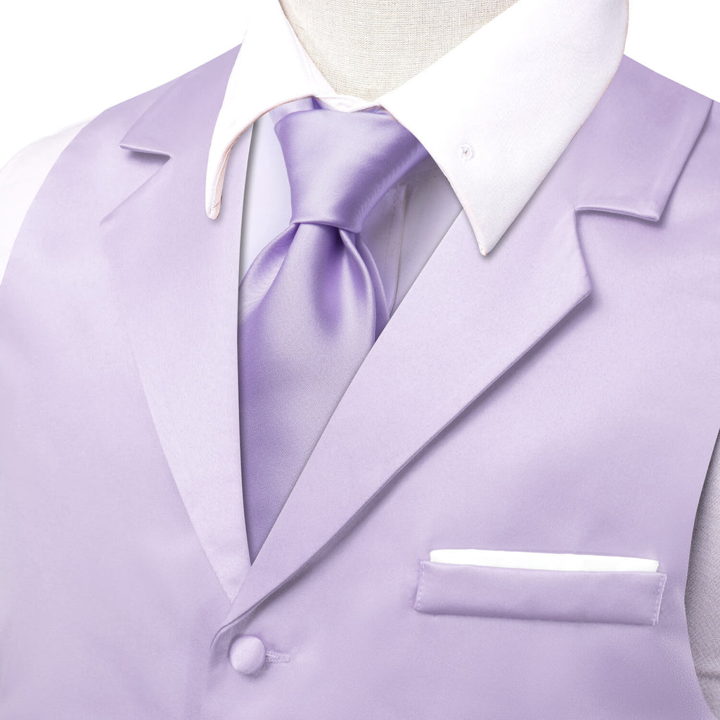 GentCrest Purple Solid Vest Set - Image 3