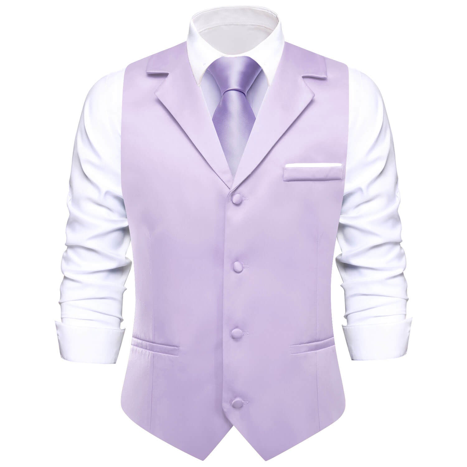 GentCrest Purple Solid Vest Set - Image 1
