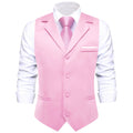 GentCrest Pink Solid Vest Set - Image 1