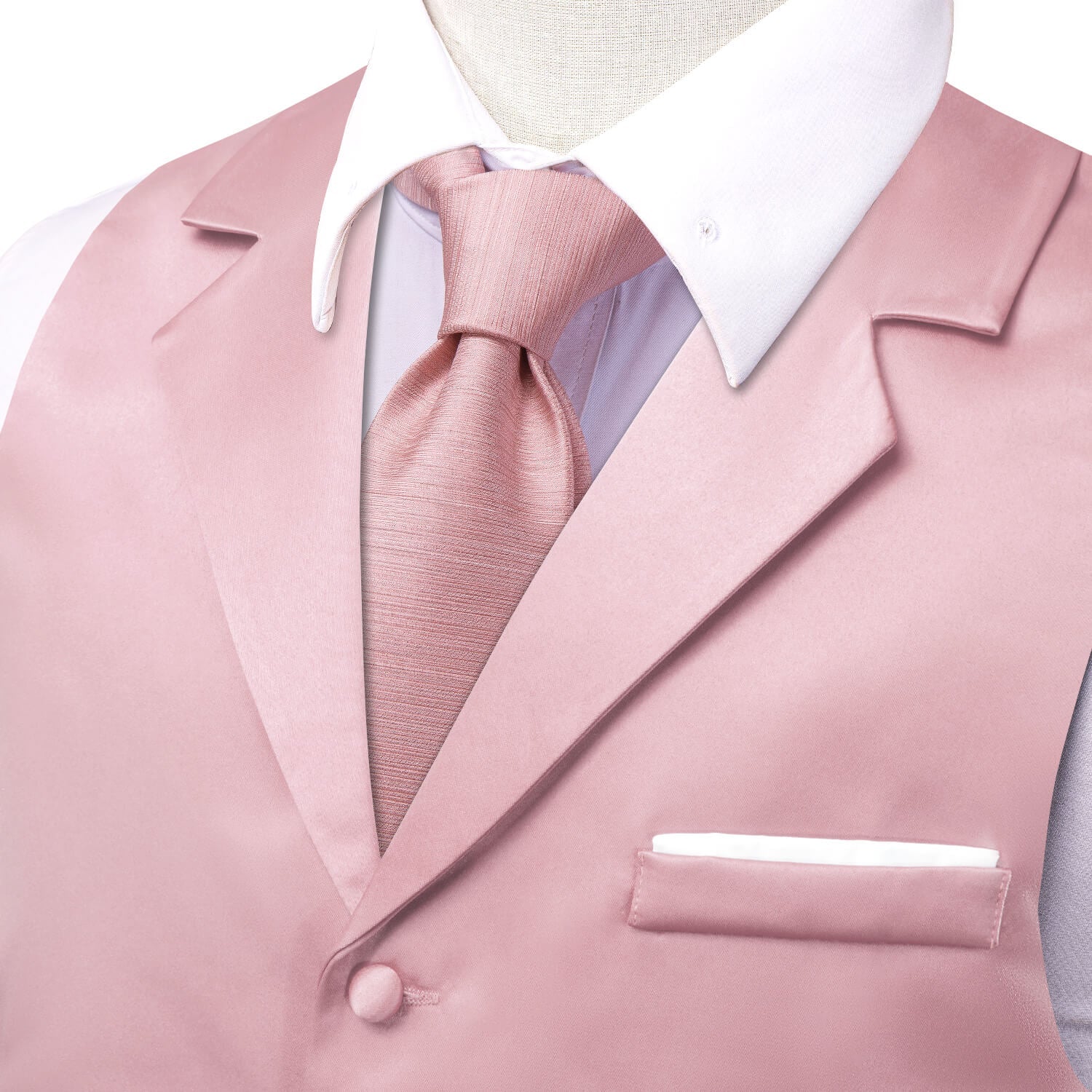 GentCrest Pink Solid Vest Set - Image 3