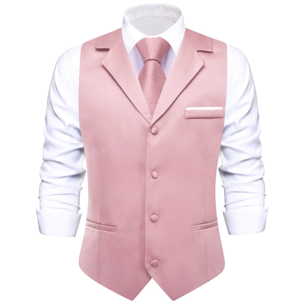 GentCrest Pink Solid Vest Set - Image 1