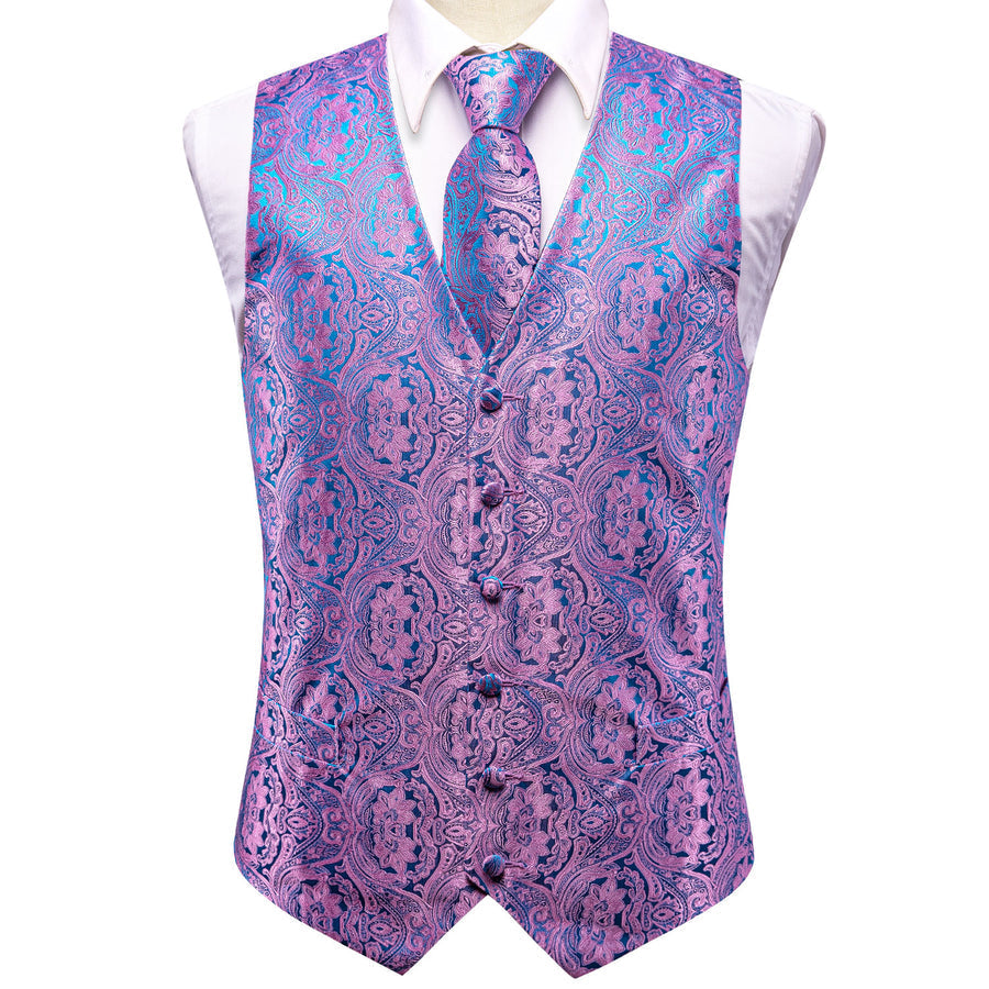 GentCrest Blue Paisley Vest Set - Image 5