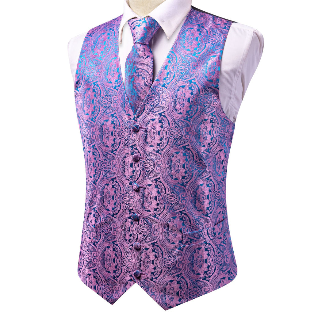 GentCrest Blue Paisley Vest Set - Image 5