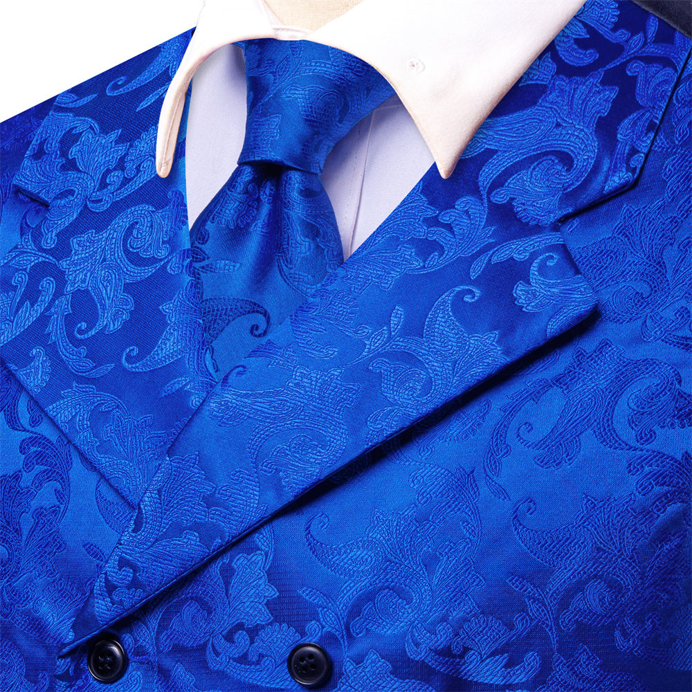 GentCrest Blue Paisley Vest Set - Image 3