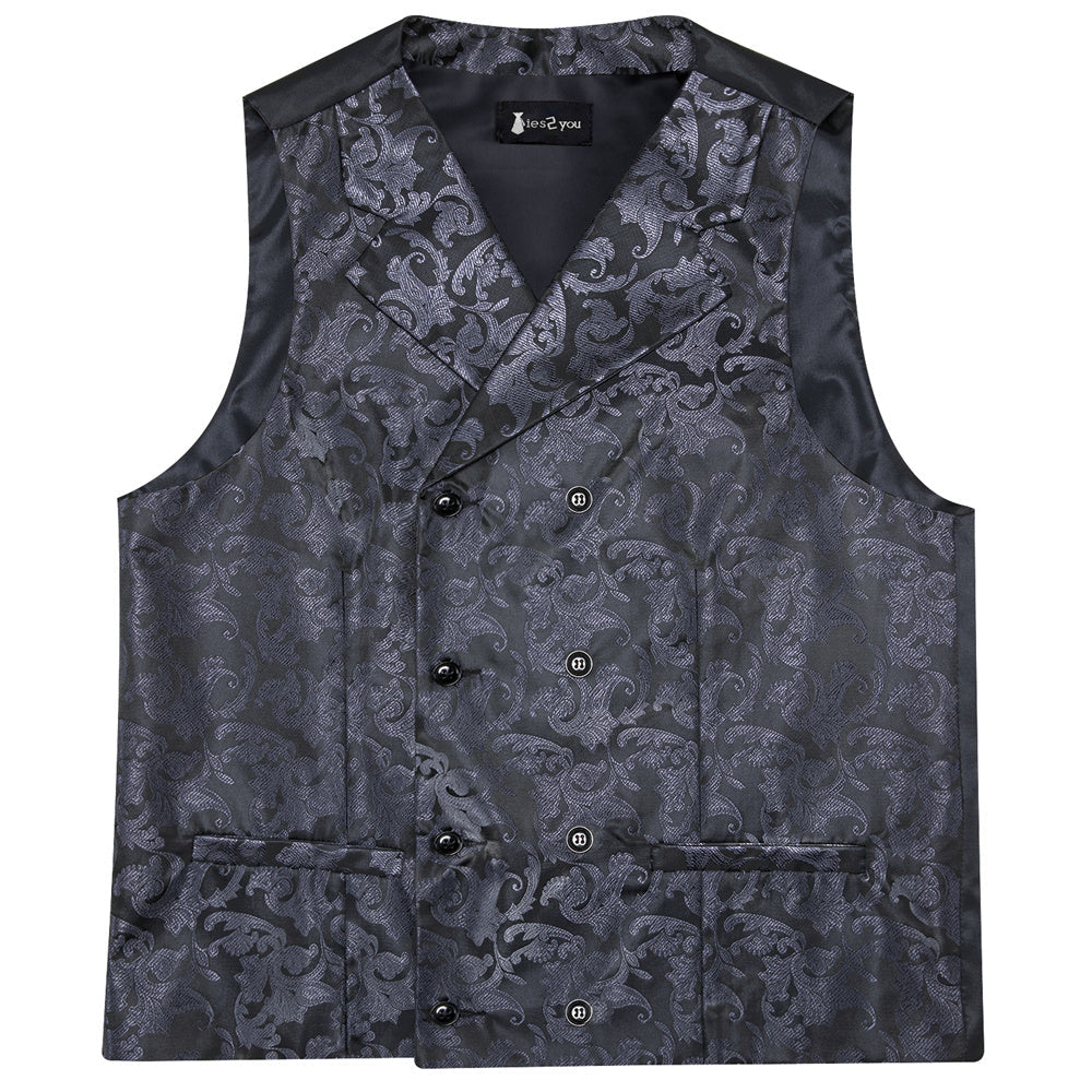 GentCrest Black Paisley Vest Set - Image 7