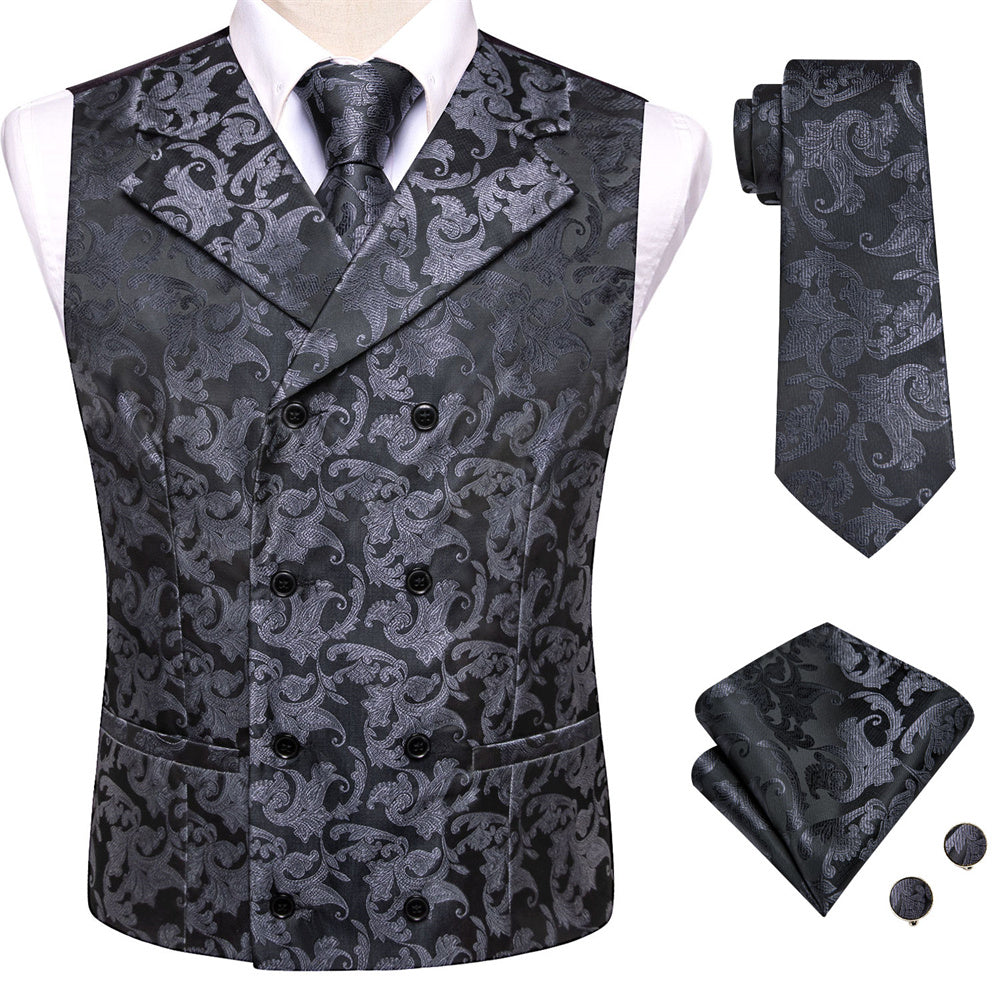 GentCrest Black Paisley Vest Set - Image 2