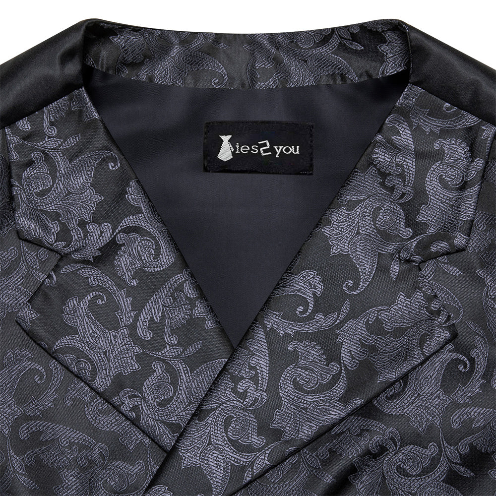 GentCrest Black Paisley Vest Set - Image 8