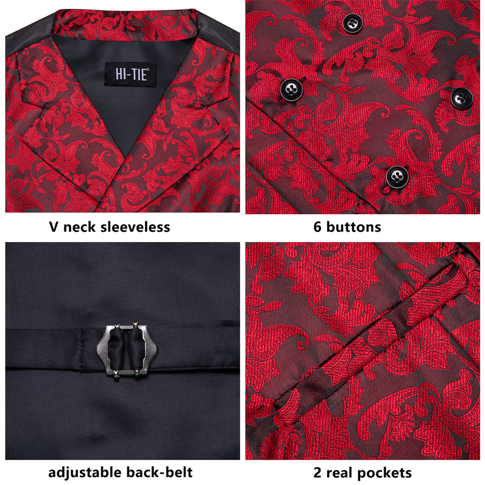 GentCrest Black Paisley Vest Set - Image 5