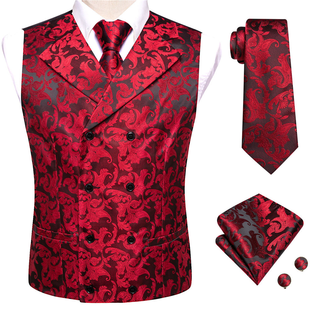 GentCrest Black Paisley Vest Set - Image 3