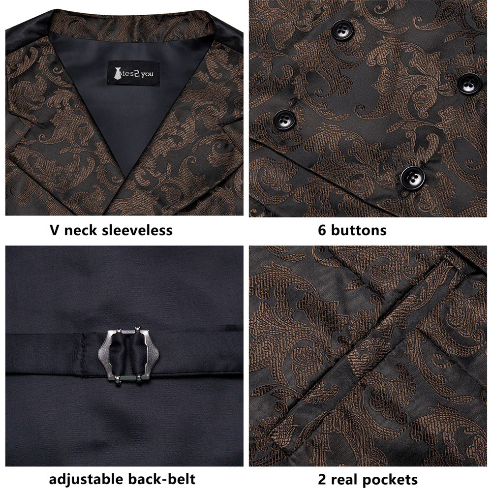 GentCrest Black Paisley Vest Set - Image 2