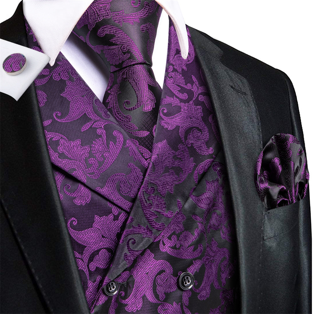 GentCrest Black Paisley Vest Set - Image 6