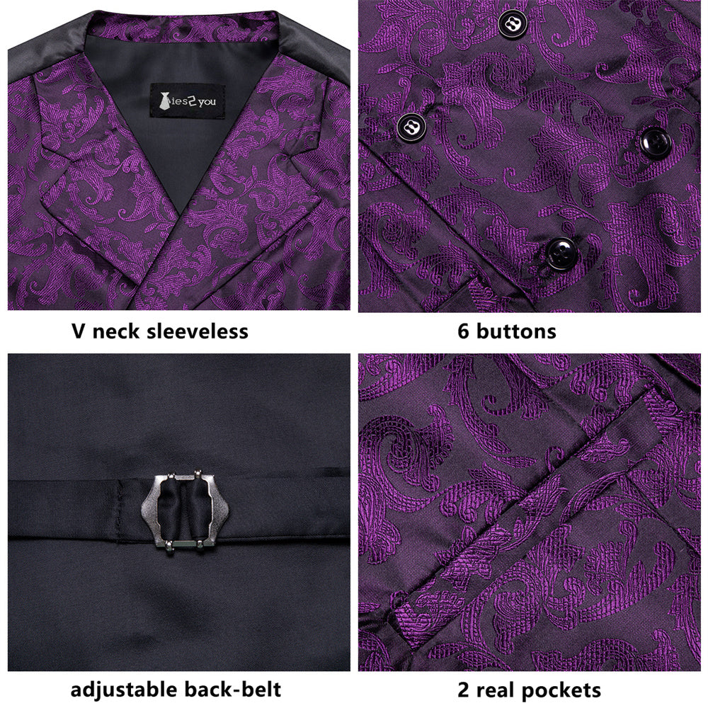 GentCrest Black Paisley Vest Set - Image 2