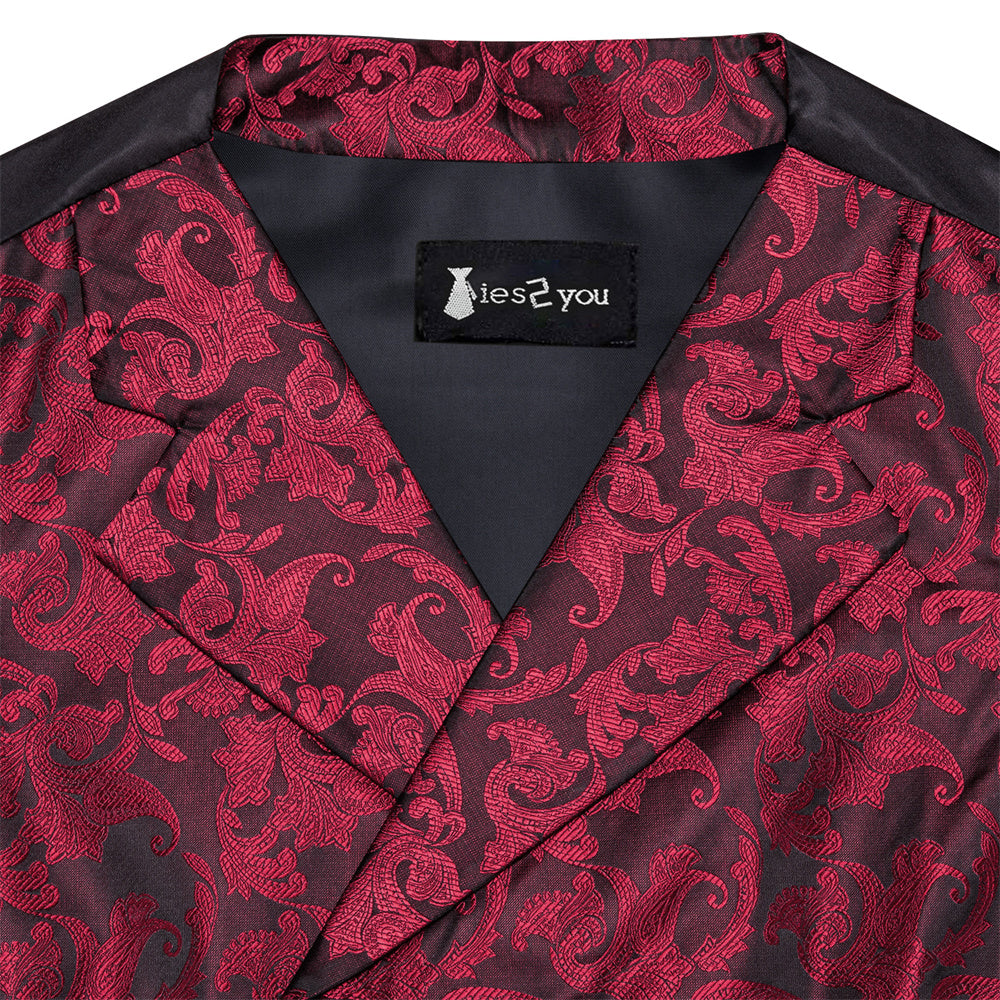 GentCrest Black Floral Vest Set - Image 6
