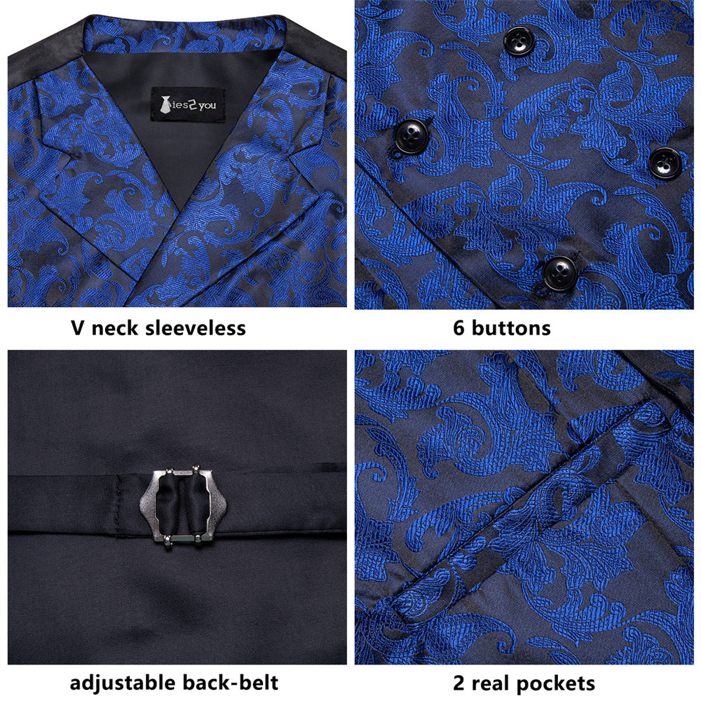 GentCrest Black Paisley Vest Set - Image 2