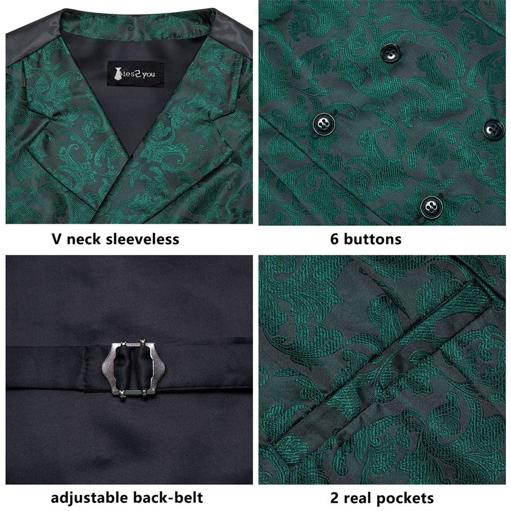 GentCrest Black Paisley Vest Set - Image 3
