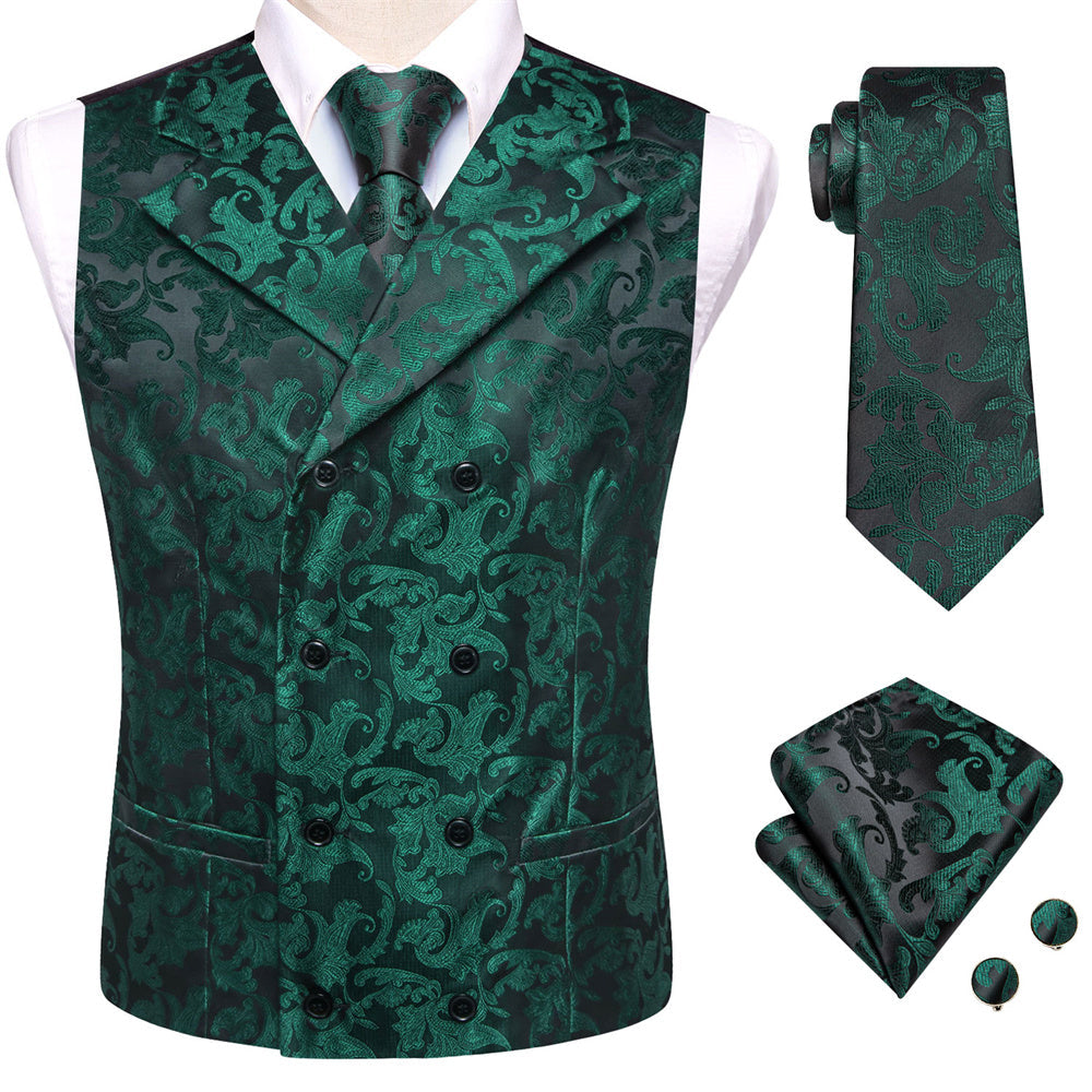 GentCrest Black Paisley Vest Set - Image 2