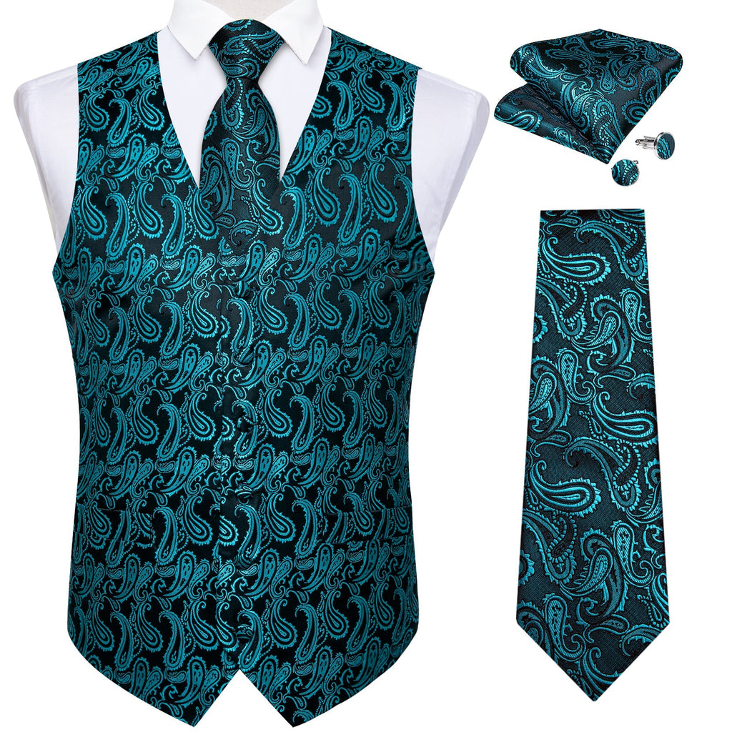 GentCrest Black Paisley Vest Set - Image 2