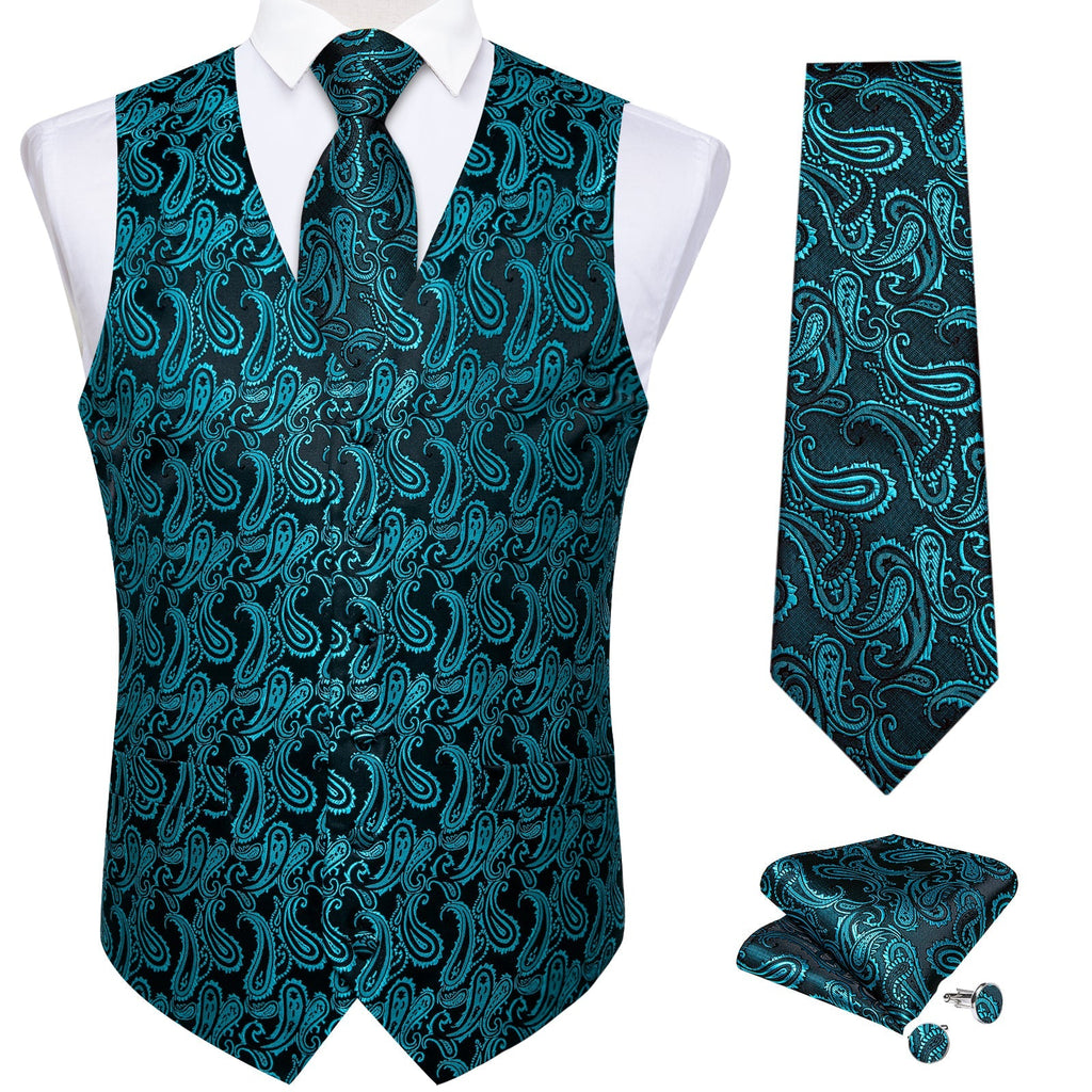 GentCrest Black Paisley Vest Set - Image 3