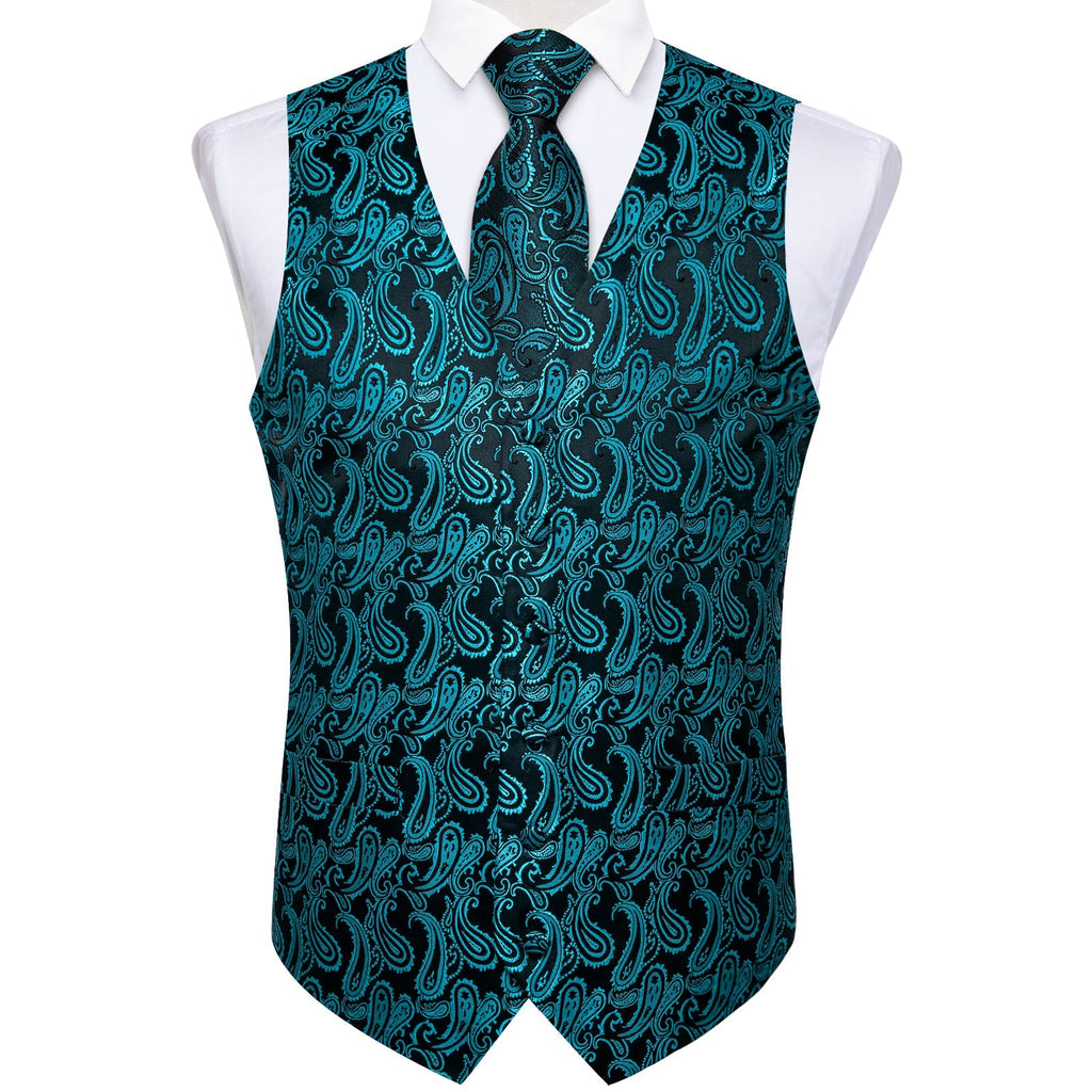 GentCrest Black Paisley Vest Set - Image 4