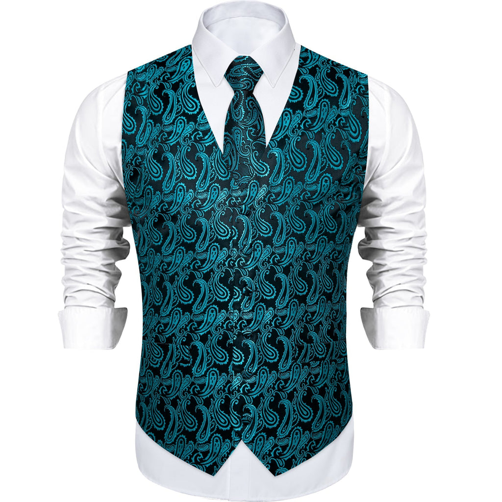 GentCrest Black Paisley Vest Set - Image 6