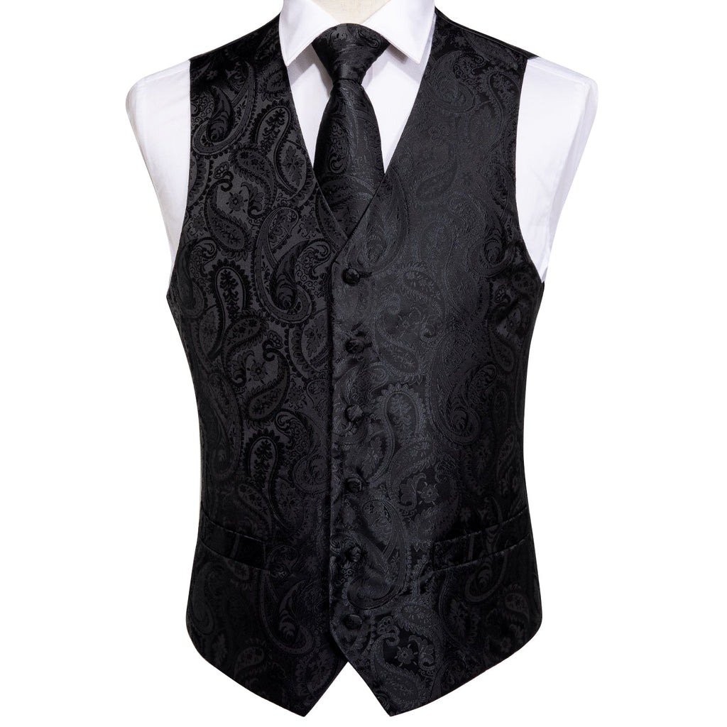 GentCrest Black Paisley Vest Set - Image 3