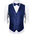 GentCrest Blue Paisley Vest Set - Image 1