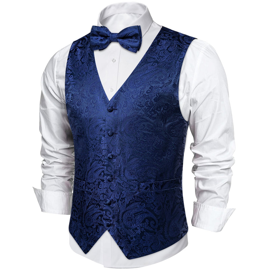 GentCrest Blue Paisley Vest Set - Image 2